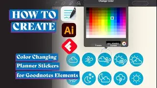 Create colour changing stickers for Goodnotes Elements Quick & Easy