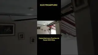 Instalación de motor BH Perú PPA para puertas o portones levadizos, con sistema de tornillo sin fin