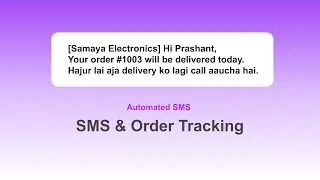 SMS & Order Tracking | Automated SMS in Blanxer
