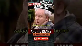 Archie Bunker Ranks SJW Organizations #Satire #AllintheFamily #70sTV