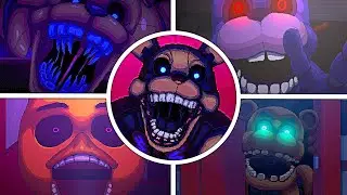 FNAF Into the Pit 🎃 All Jumpscares + Scary Moments
