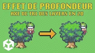 Unity : Configurer l'effet de profondeur en 2D (Transparency Sort Axis)