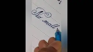 Neat handwriting