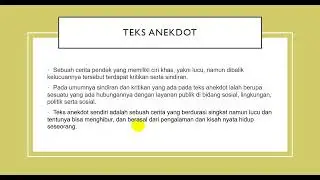 ANALISIS TEKS ANEKDOT
