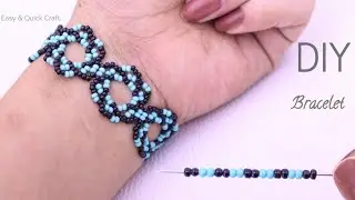 Beaded Bracelet : Seed Bead Bracelet Making Tutorial for Beginners