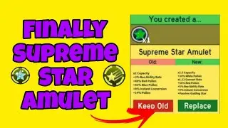 Omg!!! Getting Supreme Star Amulet in bee swarm simulator