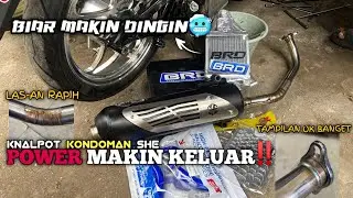 Pasang Radiator BRD & Cek Sound Knalpot Kondoman SHE di Vario 150 Led Old‼️