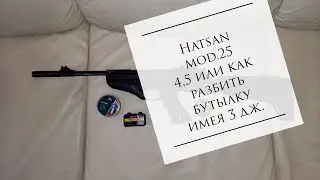 Hatsan mod.25 4.5 & Gamo Rocket или как разбить бутылку от вина 0.7l