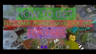 how to get hypixel skyblock map for mcpe