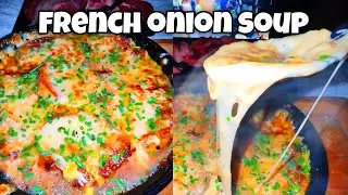 I Made French Onion Soup in my dorm room (recipe)
