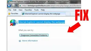 How To Fix Internet Explorer Cannot Display The Webpage