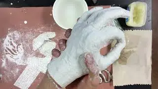 How to make a plaster cast of a hand