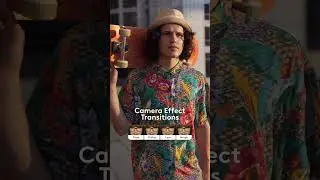 Add camera effects transition to your video 
