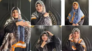 4 different and easy hijab tutorial || hijab tutorial by iqra #hijab