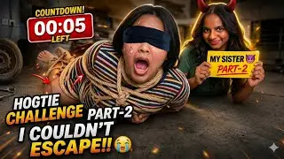 HogTie + BlindFold Escape Challenge!! 