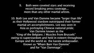 Jean-Claude Van Damme and Bruce Lee - Amazing Comparison (The truth)