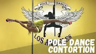 Pole Dance Contortion. Stretching