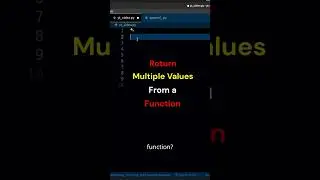Return multiple values from a function in python 