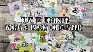 Transfer words & images to fabric // t-shirt transfer tutorial // make your own sewing labels