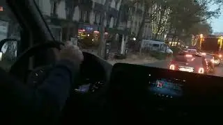 Mercedes Sprinter early morning drive in Paris