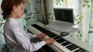Vanya. Трезвучия До мажор и до минор двумя руками в 4 октавы