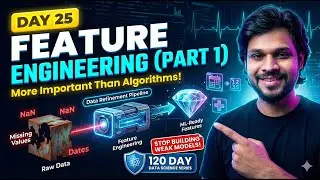 Day 25: Feature Engineering Explained (Missing Values & Target Encoding) | Part 1 | 120-Day Series