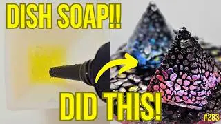 283. Using DISH SOAP To Create CRAZY Resin Art Effects!
