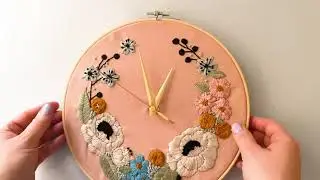 How to add a clock mechanism to hoop art