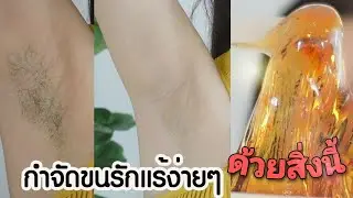 กำจัดขนรักแร้ง่ายๆใน 1 นาที !!  แว๊กซ์น้ำผึ้งกำจัดขน l รักแร้ขาว เนียน ไม่เป็นหนังไก่