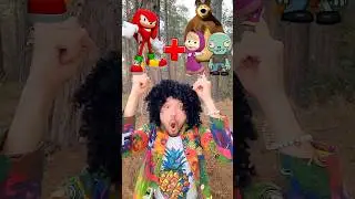 Knuckles + Masha and Bear and Zombie = Sonic Animation