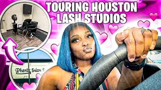 #HOUSTON VLOG || COME TOUR #PHENIXSALON LASH SUITES WITH ME !!!