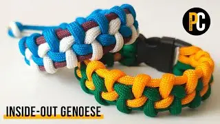 How to make Inside-Out Genoese Mad Max style | Paracord Bracelet tutorial