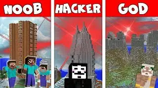 Minecraft NOOB vs PRO vs HACKER vs GOD: FAMILY  House on the mountain in Minecraft Animation
