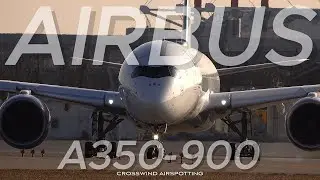 AIRBUS A350-900 DEPARTS IN MUNICH , NEW ERA OF THE AVIATION