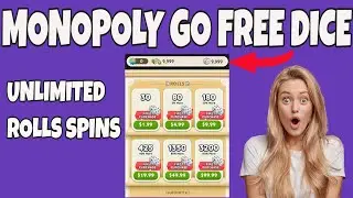 Monopoly Go Free Dice Rolls Spins - How to Get Unlimited Free Coins Dice Rolls Spins in Monopoly Go!