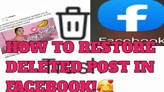 PAANO IBALIK ANG POST NA DELETE NA SA FB ACOUNT#tutorial#marsjackie