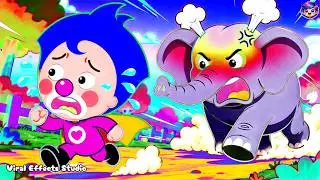 Plim Plim Oh No! An Angry Elephant Is Chasing 😱🐘Sponsored By Preview 2 Effect | Viral Effects Studio