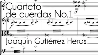 Joaquín Gutiérrez Heras - Cuarteto de cuerdas No. 1 (1988) Score