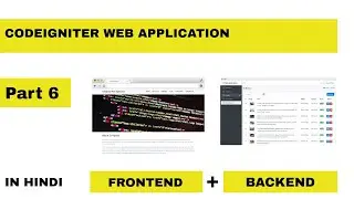 Codeigniter Web Application in Hindi - part 6