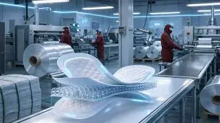 How Sanitary Pads Are Made in Factories | Step-by-Step Manufacturing