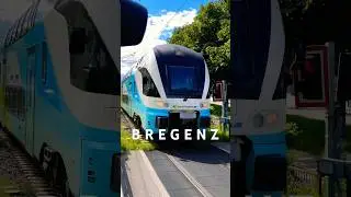 Der Zug Westbahn in Bregenz, Vorarlberg, Österreich 🇦🇹 Austria 