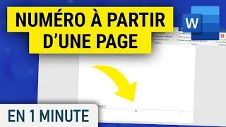 Comment numéroter les pages sur Word sans commencer par la première