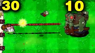 Plants vs Zombies: Who Will Win? 30 Cattails vs 10 Gargantuars