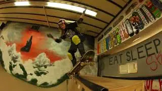 Kaelen Faux skates the Tombstone at HMI Skate Park