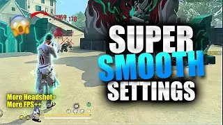 Ultra smooth & More headshot settings⚙️😱🇧🇷#freefire