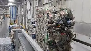 Cross Wrap DW1800 Dewiring recycling PET in Canada: Blue Mountain Plastics
