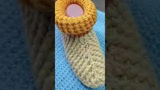 Чуни крючком на войлочной стельке