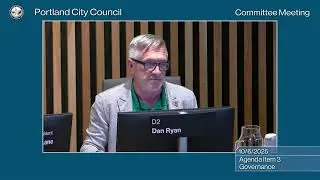 Portland City Council Governance Committee  10/06/25