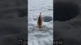 Проба зимней рыбалки