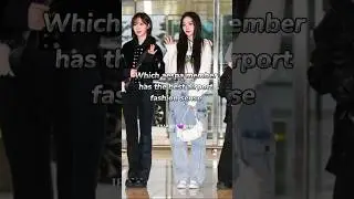 Which Aespa member has the best airport fashion sense | #winter #aespa #ningning #karina #fyp #viral